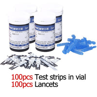 Sinocare GA-3 50pcs/100pcs Blood Glucose Test Strips Bottled and Lancets for Diabetes