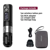 Ambition Soldier Wireless Tattoo Machine Rotaty Battery Pen with Portable Power Pack 2400mAh LED Digital Display For Body Art