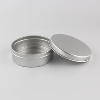 100g 50pcs  Aluminum Round Empty Canning Jar Tin Containers Aluminum Storage Container Candle Tin Tea Container 50pc/lot