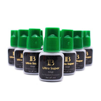 10 Bottles I-Beauty IB Ultra Super Glue 5ml Individual Fast Drying Glue for Eyelash Extensions Green Cap Makeup Tools  Wholesale