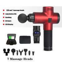 Massage Gun Deep Tissue Percussion Muscle Massager For Pain Relief 30 Speeds LCD Touch Display Fascia Gun Electric Body Massager