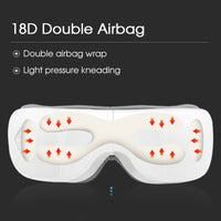 Jinkairui Smart Airbag Vibration Eye Massager Heating Eye Care Instrument with Bluetooth Music Relieves Fatigue Dark Circles