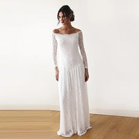 BLUSHFASHION - Original Champagne Rustic Wedding Dress #1182