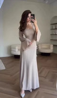 Long Sleeve Split Loose Leisure Professional Dress For Women