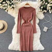 Tight Stretch Knitted Dress For Women