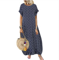 Retro Polka Dot Breeze Dress