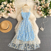 Romantic Floral Beach Dress