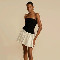 Slim Folds Bodycon Splice Dress