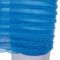 Making Waves Ruffle Mesh Tube Mini Dress