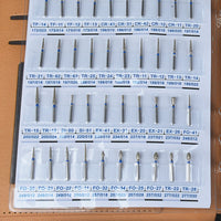 210 Type Sample Booklet Of Dental Diamond Burs Drill With Box Dia.1.6mm For High Speed Handpiece