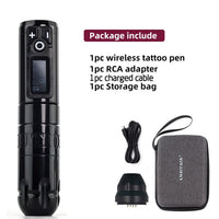 Ambition Soldier Wireless Tattoo Machine Rotaty Battery Pen with Portable Power Pack 2400mAh LED Digital Display For Body Art