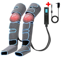 Leg Air Compression Massager Heated for Foot and Calf Thigh Circulation with Handheld Controller 6 massager modes for family