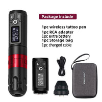 Ambition Soldier Wireless Tattoo Machine Rotaty Battery Pen with Portable Power Pack 2400mAh LED Digital Display For Body Art