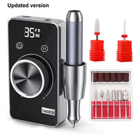 35000RPM Nail Drill Machine Rechargeable 4000mAh Wireless Nail Sander for Manicure Portable Machine for Nails