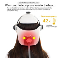 Massage-Helmet Vibration Electric Heating Head Massage Helmet Air Pressure Vibration Therapy Massager Music Muscle Stimulator