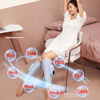 Electric Leg Massager Air Compression Massage Machine Wireless Heat Vibration Calf Massage Blood Circulation Muscle Pain Relief