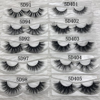 Mikiwi wholesale 50 pairs/pack 3D Mink Lashes No packaging Full Strip Lashes Mink False Eyelashes custom box Makeup eyelashes