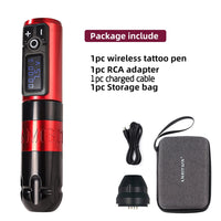 Ambition Soldier Wireless Tattoo Machine Rotaty Battery Pen with Portable Power Pack 2400mAh LED Digital Display For Body Art