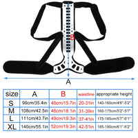 1Pcs Posture Corrector Back Braces Shoulder Waist Lumbar Support Belt Humpback Prevent Body Straighten Slouch Compression Pain R