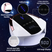 2021 New Rechargeable Nail UV Lamp 96W Nail Oven Wireless Pedicure Manicure Dryer LED Phototherapy Light Cordless LED Nail Lamp