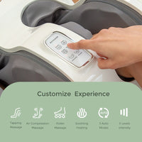 MARESE Electric Calf and Foot Massage Machine Vibration Shiatsu Air Compression Heat Rolling Kneading Leg Beauty Massager K16