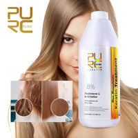 PURC Brazilian Smoothing Hair Keratin Treatment Formaldehyde Professional Straightening Curly Hair Scalp Care Products 1000ml 8%