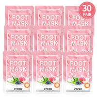 EFERO 30Pair Exfoliating Foot Masks Pedicure Socks Exfoliation for Feet Mask Peel Dead Skin Remover Calluses Whitening Foot Mask