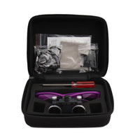 Dental Loupes Magnifier Lab Medical Magnification Binocular 2.5/3.5x420 Headlight Headlamp 5W Cloth Case