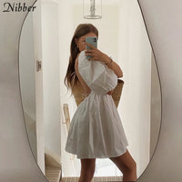 Elegant Sweet White Loose Dress