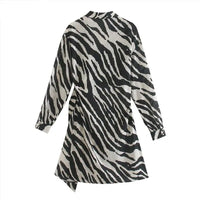 Women's Vintage Animal Print Mini Dress