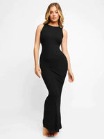 Shapewear Crew Neck Sleeveless Dress