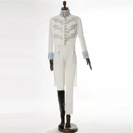 Cinderella Costume Party Adult Prince Cosplay Costume Halloween Costumes for Men Embroidery Jacket Suits Party Carnival Costume