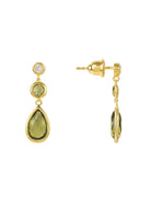 Tuscany Gemstone Drop Earring Gold Peridot