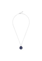 Zodiac Lapis Lazuli Gemstone Star Constellation Pendant Necklace Silver Libra