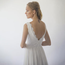 BLUSHFASHION - Original Open Back Wedding Dress #1286