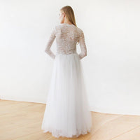 BLUSHFASHION - Original Round Neck-Line Lace & Tulle Dress #1152