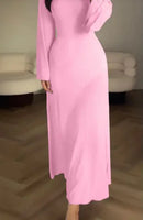 Long Sleeve Split Loose Leisure Professional Dress For Women