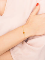 Pisa Mini Teardrop Bracelet Gold Citrine