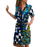 Women's Long Sleeve Shirt Dress