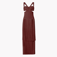 Strappy Cutout Fringed Dress