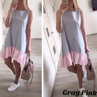 Loose Patchwork Casual Summer Dress