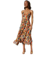 Vibrant V-Neck Slip Dress