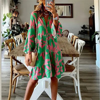 Boho Vacation Shirt Dress