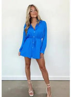 Satin Covered Night Romper Dress