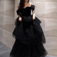 Luxury Black Evening Dress