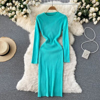 Tight Stretch Knitted Dress For Women