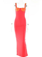 Elegant Strapless Sexy Bodycon Maxi Dress