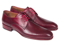 Paul Parkman Burgundy Hand Painted Derby Shoes (ID#633BRD72)