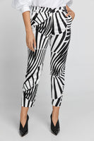 CONQUISTA FASHION - Original Black and White Gabardine Pants