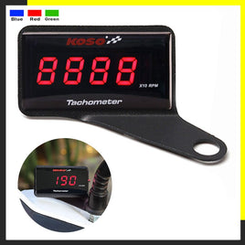 NORXI - Original Koso Motorcycle Meter Rpm Digital Square LCD Display Engine Tachometer Gauge for BMW YAMAHA KAWASAKI Racing